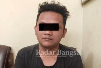 Pelaku pencurian hand phone (HP) Egi lubis limantoro (28) yang beralamat di desa Bulubrangsi Kecamatan Laren