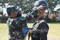 Suasana PNS dan CPNS TNI AL mengikuti Diklatsarmil di Puslatdiksarmil Kodiklatal