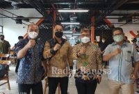 Seremoni Gerakan Nasional 1000 Startup Digital di Indonesia yang digelar di Surabaya