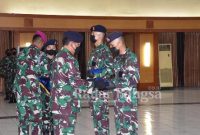 Gelaran penutupan Dikspespa TNI AL TA 2021 di gedung Moeljadi Kesatrian Kodiklatal Bumimoro Surabaya