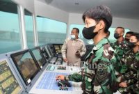 Suasana Pekan Integrasi siswa TNI AL Satdik 1 Tanjung Uban melaksanakan pengenalan dan Lattek Simulator Puslatlekdalsen Kodiklatal