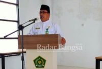 Sahid, Kepala Kantor Kementrian Agama Tuban pada acara “Menuju Anugerah Inovasi Madrasah Digital Jawa Timur” di gedung PLHUT Kemenag Kabupaten Tuban
