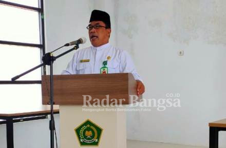 Sahid, Kepala Kantor Kementrian Agama Tuban pada acara “Menuju Anugerah Inovasi Madrasah Digital Jawa Timur” di gedung PLHUT Kemenag Kabupaten Tuban
