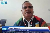 Tangkapan layar Wakil Ketua II PB Peparnas Papua Hans Hamadi dalam diskusi FMB 9 dengan tema Kawal Kesiapan Peparnas XVI Papua, Senin (18/10/2021). ANTARA/Muhammad Ramdan