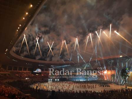 Presiden Joko Widodo (Jokowi) resmi membuka Pekan Olahraga Nasional (PON) XX Papua di Stadion Lukas Enembe, Jayapura pada Sabtu (2/10)