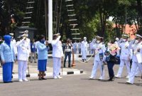  Upacara Wisuda Purna Bakti di Lapangan Laut Maluku Kodiklatal, Bumimoro, Surabaya