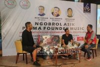 Suasana Talkshow Ngobrol Asik Prima Founder Music yang digelar PT. Armada Prima Founder bersama Wahana Musik Indonesia pada Kamis, 28 Oktober 2021 di Yogyakarta. (Dok. Prima Founder)