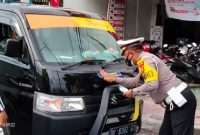  Giat Operasi Zebra Agung 2021 di jalan raya Dharma Giri, Buruan, Gianyar, Bali