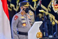 Kapolri Jenderal Listyo Sigit Prabowo memimpin upacara serah terima jabatan 