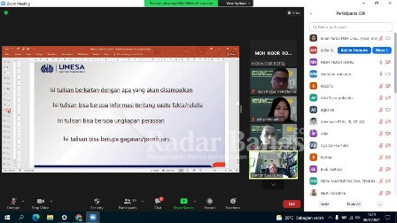 Proses Pelaksanaan Workshop Secara Online