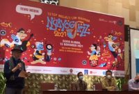 Kepala Dinas Pariwisata DIY, Singgih Raharjo menyampaikan tentang tata cara pembatasan pengunjung di Ngayogjazz 2021