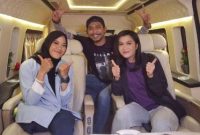 Nina Gusmita bersama Team Podcast LPDUK, Mudo dan Wulan, Minggu 21 November 2021 di Yogyakarta. (Dok. LPDUK)