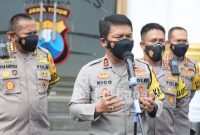  Kapolda Jatim, Irjen Pol Nico Afinta, PJU Polda Jatim, dan Kapolrestabes Surabaya Rakor kesiapan pengamanan Tahun Baru 2022