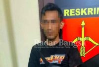 Yogie Trianggoro (28) warga asal Dusun Ngajaran, Desa/Kecamatan Karangbinangun, Kabupaten Lamongan, diringkus Unit Reskrim Polsek Kunjang, Kabupaten Kediri