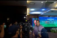 Menteri Perdagangan, Muhammad Lutfi menutup gelaran Trade Expo Indonesia ke-36 Digital Edition (TEI-DE 2021) secara hibrida di Kantor Kementerian Perdagangan, Jakarta, Selasa (21/12)