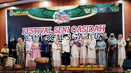  Suasana acara penutupan Festival Seni Qasidah dan Vocalis Gambus Tingkat Nasional XXVI Tahun 2021. (Dok. Lasqi)