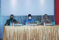 Wakil Bupati (Wabup) Bangkalan Drs Mohni MM memimpin rapat koordinasi persiapan vaksinasi untuk anak usia 6-11 tahun di Mapolres Bangkalan, Senin (17/1/2022) (IST)