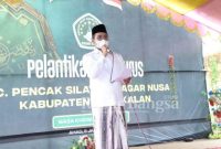 Bupati Bangkalan R Abdul Latif Amin Imron menghadiri acara pelantikan Pimpinan Cabang Pencak Silat Nahdlatul Ulama Pagar Nusa Kabupaten Bangkalan