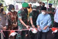 Danrem 061/Surya Kencana, Brigjen TNI Ahmad Fauzi meresmikan renovasi Rumah Dinas Komandan Kodim 0608 Cianjur (IST)