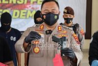 Kapolres Demak AKBP Budi Adhy Buono  saat gelar konfrensi pers (IST)