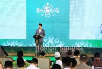 Presiden Joko Widodo  saat Sambutan di Pelantk PBNU di Balikpapan (IST)