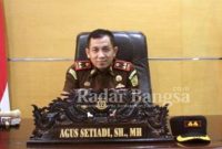 Kepala Kejaksaan Negeri (Kejari) Lamongan, Agus Setiadi SH. MH. (IST)