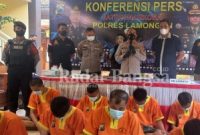 Konferensi Pers pengungkapan Narkoba di Mapolres Lamongan (IST)