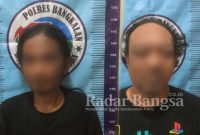 AE dan SI terciduk oleh Polisi saat Timsus Unit Reskrim Polsek Kamal melakukan patroi rutin 3C  (IST)