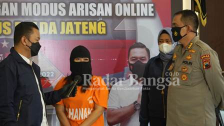 Polda Jateng Gelar Konfrensi pers pelaku arisan bodong   (IST) 