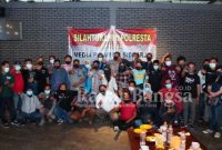 Kapolresta Sidoarjo Silahturami bersama media (IST)