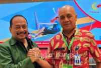 Ketua Umum KONI Jawa Timur terpilih, M. Nabil (kiri) dan Delegasi BAPOPSI Jatim, Firman Syah Ali (kanan) (IST)
