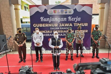 Peninjauan Forkopimda Jatim pada Isoter untuk masyarakat Surabaya Raya (IST)