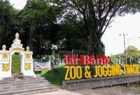 Tampak depan Wisata Tanjung Enim sementara ditutup (IST)
