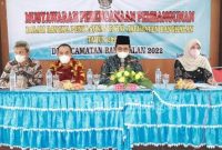 Bupati Bangkalan R Abdul Latif Amin Imron membuka Musyawarah Rencana Pembangunan (Musrenbang) di Kecamatan Bangkalan dalam rangka penyusunan RKPD Kabupaten Bangkalan tahun 2023, Kamis (10/2/2022) (IST)