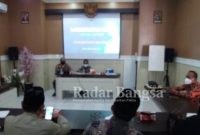  Kapolsek Cidaun AKP Sumardi, SH bersama Camat Kecamatan Cidaun Herlan Iskandar. S.IP sedang menyampaikan sambutan dalam rangka pembukaan lokakarya Puskesmas rawat inap Cidaun (IST)