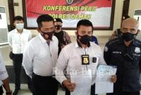 Kasat Reskrim Polres Demak AKP Agil Widiyas Sampurna saat konferensi pers di Polres Demak, Senin (7/2/2022) (IST)