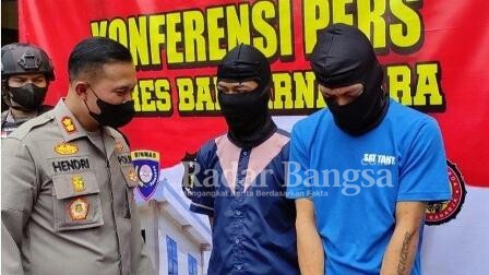 Kapolres Banjarnegara AKBP Hendri Yulianto saat jumpa pers di kantornya, Senin (14/2) (IST)