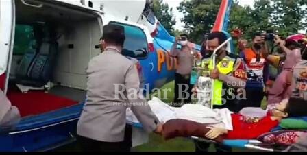  Kapolri Jendral Listiyo Sigit Prabowo jemput Sinta Auli Maulidia menggunakan helicopter (IST)