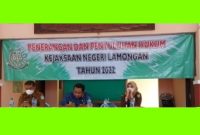 Acara Penerangan dan Penyuluhan Hukum oleh Kajari Lamongan bertempat di Pendopo Kecamatan Sambeng (IST)