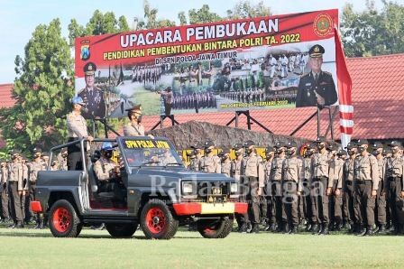 Upacara Pembukaan Pendidikan Pembentukan (Diktuk) Bintara Polri Gelombang I TA 2022 di SPN Polda Jatim, Mojokerto (ist)