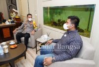 Ketua Umum Semmi Cabang Surabaya bersama Kapolres Pelabuhan Tanjung Perak