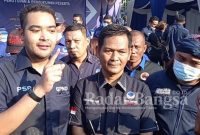 Ketua Umum Garda Pemuda NasDem, Prananda Surya Paloh saat diwawancarai awak media