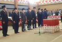 Pelantikn PAW DPRD Muara Enim (IST)