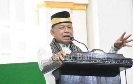  Bupati Lampung Timur M. Dawam Rahardjo meresmikan pembangunan Masjid Al Ikhlas sekaligus pengajian dalam rangka memperingari Isro Mi'raj Nabi Muhammad SAW, di Desa Adirejo Kecamatan Pekalongan, Sabtu (19/02/2022) malam. (IST)