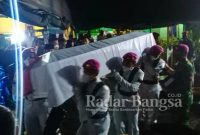 Prosesi pemakaman anggota prajurit Marinir yang gugur bela negara di Papua (IST)