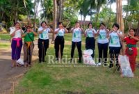 Anggota Polres Gianyar dan Masyarakat saat hadir di acara Go Green (IST)