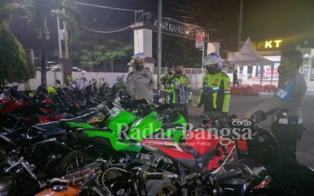 Puluhan motor yang diamankan Polresta Pasuruan (IST)