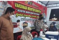 Polsek Tanggulangin dan Polresta Sidoarjo diwisata Zahlul Yussar menggelar berwisata sambil bervaksin di rangkaian kegiatan ramadhan Zahlul Yussar Fair (IST)