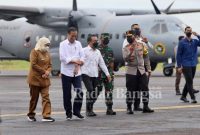 Forkopimda Jawa Timur mendampingi kunjungan kerja Presiden Jokowi (IST)