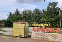 Fasilitas Taman PKL Bangkal di Pasar Bangkal Baru yang mangkrak (IST)